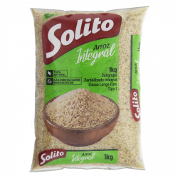 arroz parboilizado tipo 1 integral solito pacote 1kg