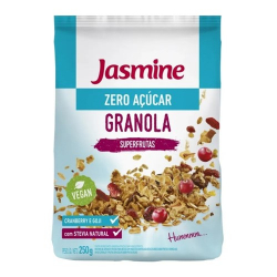 granola jasmine super frutas vermelhas cranberry e goji 250g