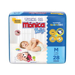 fralda turma monica baby jumbo m c