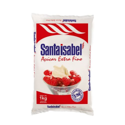 acucar extra fino santa isabel 1kg tipo cristal