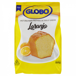 mistura para bolo laranja globo pacote 400g