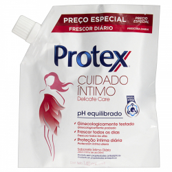 sabonete liquido intimo delicate care protex cuidado intimo refil 140ml