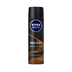 antitranspirante aerossol carvao ativado amadeirado nivea men deep 150ml