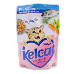 alimento gato kelcat peixeervilha e cenoura