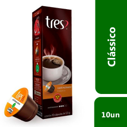 capsula tres 3 coracoes cafe filtrado classico 10 unids. de 7,5g