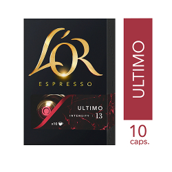 cafe em capsula torrado e moido espresso ultimo l`or caixa 52g 10 unidades