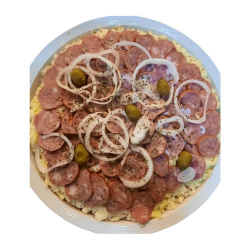 pizza da casa calabresa 600g