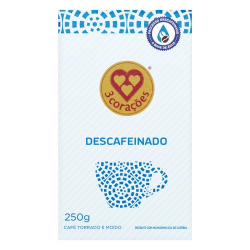 cafe 3 coracoes descafeinado emb. vacuo 250g