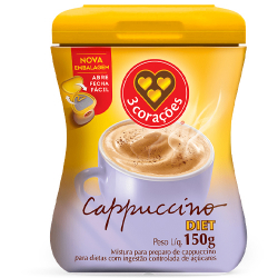 cappuccino 3 coracoes diet 150g