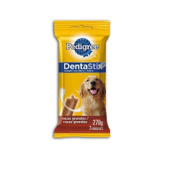 petisco pedigree dentastix cuidado oral diario racas grandes 7 unidades 270gr