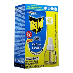 inseticida raid eletrico liquido citronela refil 45 noites un