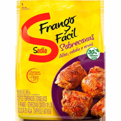 sobrecoxa de frango sadia temperada 800g