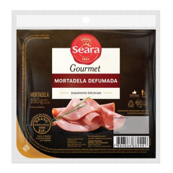 mortadela seara gourmet defumada e fatiada 180g