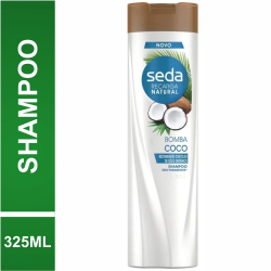 shampoo bomba coco seda recarga natural frasco 325ml