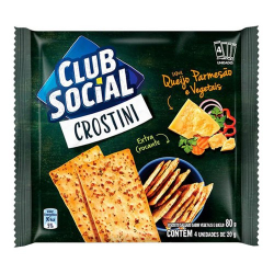 biscoito club social crostini queijo parmesao e vegetais 80gr