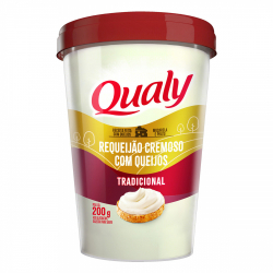 requeijao cremoso com queijo tradicional qualy copo 200g