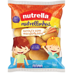 pao bisnaguinha nutrella nutril cenoura/mandioca 300g