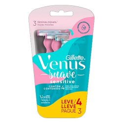 aparelho descartavel para depilar gillette venus simply3 sensitive leve 4 pague 3 unidades