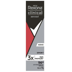desod.aero rexona 150ml clinical masc sport