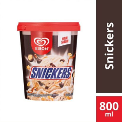 sorvete kibon blast snickers 800ml