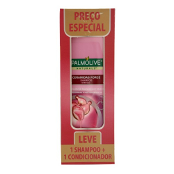 kit palmolive shampoo e condicionador ceramidas force 350ml