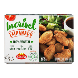 empanado de soja em iscas peixe seara incrivel caixa 300g