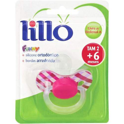 chupeta lillo funny xadrez ortodontica tipo.2 rosa 649730 un