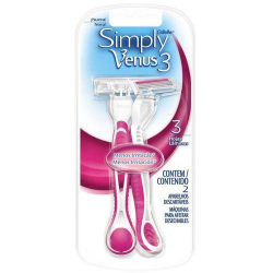aparelho depilatorio venus simply 3 gillette com 2 unids.