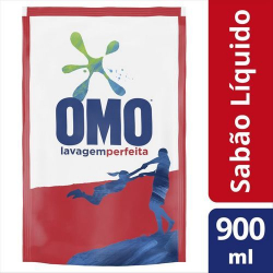 sabao liquido omo lavagem perfeita refil 900 ml