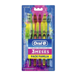 escova dental oral-b color collection pack familiar