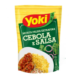 batata palha extrafina cebola e salsa yoki sache 100g