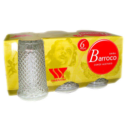 jogo de copo barroco wheaton c/ 06 pecas