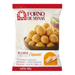 pao de queijo forno de minas coquetel congelado 400g