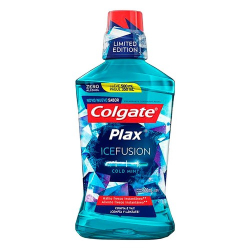 solucao bucal colgate plax ice fusion cold mint leve 500ml pague 350ml