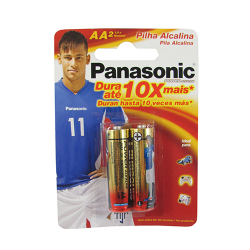 pilha panasonic alcalina power aa 2unid.