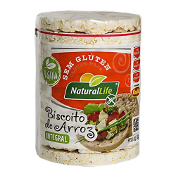 biscoito de arroz naturallife 80g. 7 graos