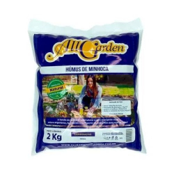 adubo all garden humus de minhoca 2kg