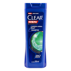 shampoo anticaspa clear limpeza diaria 2 em 1 200 ml