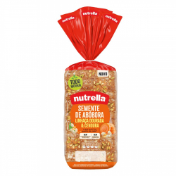 pao integral semente de abobora, linhaca dourada & cenoura nutrella pacote 350g