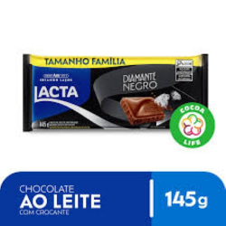 chocolate lacta 145g diamante negro