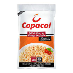 peito frango copacol cozido desfiado temperado pa 500g