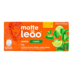 cha matte leao sabor limao 40g contem 25 saquinhos