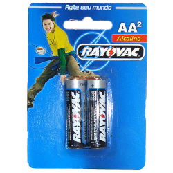 pilha rayovac alcalina aa c/ 02 unidades