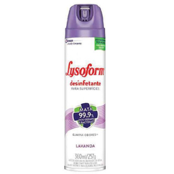 desinfetante uso geral bactericida spray lavanda lysoform frasco 360ml