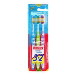 escova dental colgate extra-clean media leve 3 e pague 2