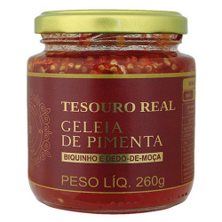 geleia tesouro real 260g pimenta biquinho e dedo de moca