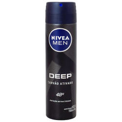 antitranspirante aerossol carvao ativado nivea men deep 150ml