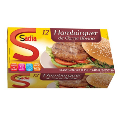 hamburguer sadia bovino 672g