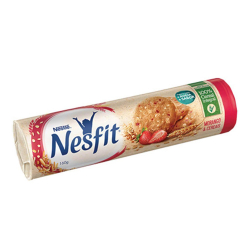 biscoito integral morango & cereais nestle nesfit pacote 160g