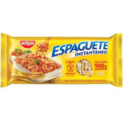 macarrao instantanio nissin espaguete 500g pronto em 3min.